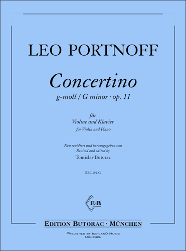 Cover - Leo Portnoff, Concertino op. 11
